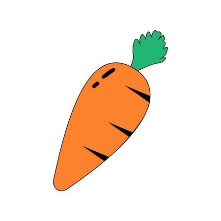 carrot icon vector illustration designのイラスト素材
