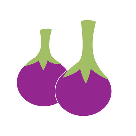 eggplant icon vector illustration designのイラスト素材