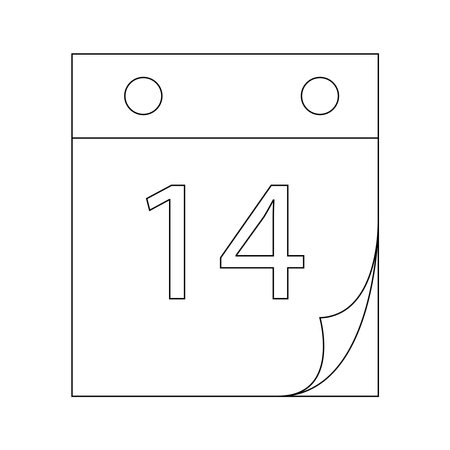 calendar icon vector illustration designのイラスト素材