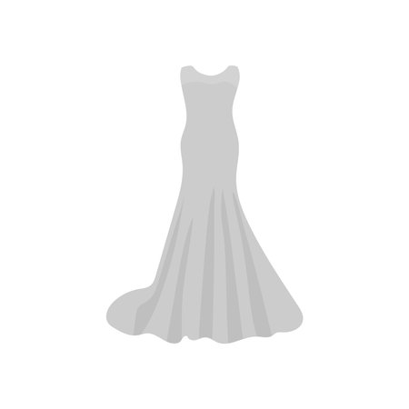 wedding dress icon vector illustration designのイラスト素材