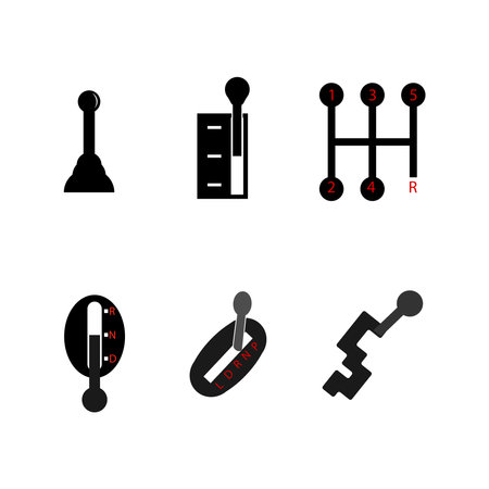 lever icons of various models,vector illustration simple design.のイラスト素材