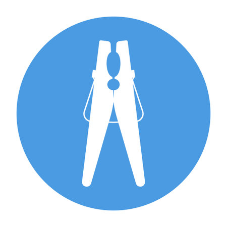 clothespin icon vector ,illustration logo design.のイラスト素材