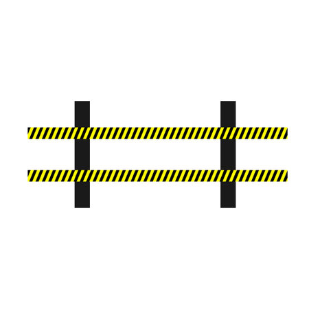 Police line icon vector illustration flat design.のイラスト素材