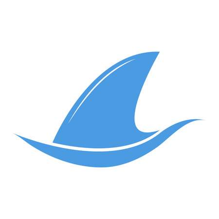 shark fin icon vector illustration designのイラスト素材