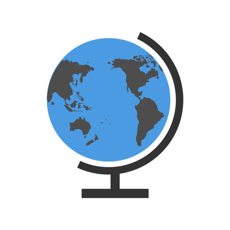 trendy globe logo,vector illustration design template.のイラスト素材