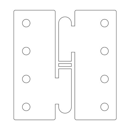 a set of door hinge icons design template. Trendy style, vector eps 10のイラスト素材