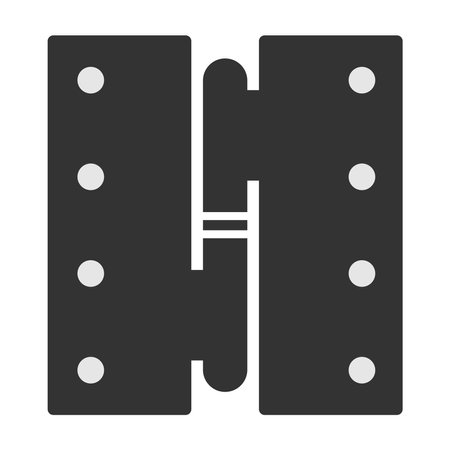 a set of door hinge icons design template. Trendy style, vector eps 10のイラスト素材