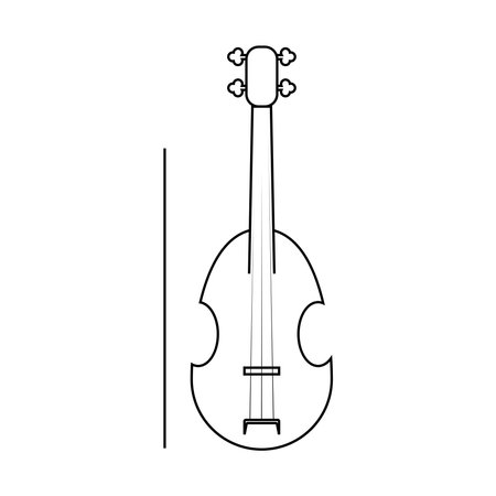 Violin vector icon illustration logo template.のイラスト素材