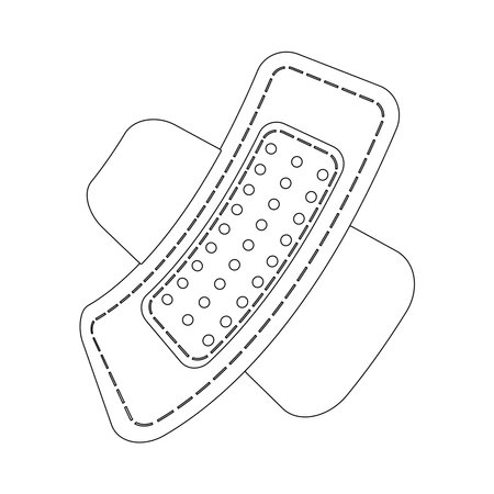 sanitary pad icon vector illustration symbol designのイラスト素材