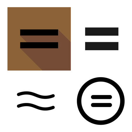 icon equals vector illustration designのイラスト素材