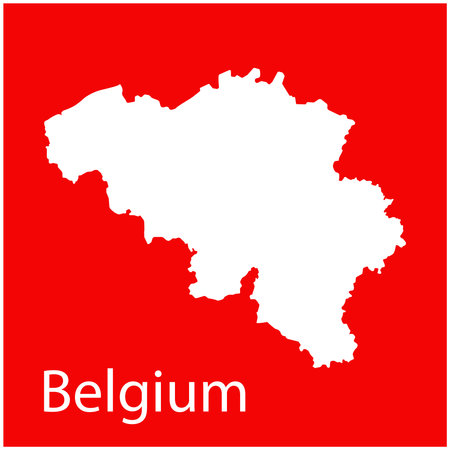 belgium map icon vector illustration designのイラスト素材