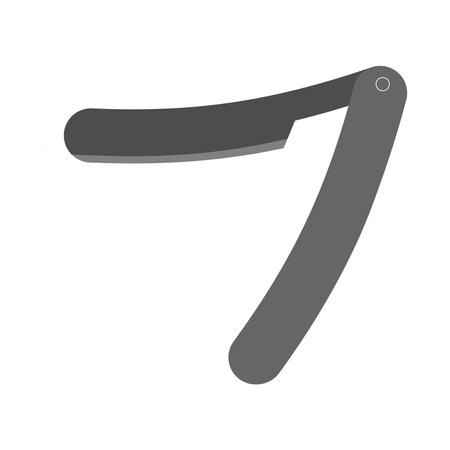razor icon vector illustration designのイラスト素材