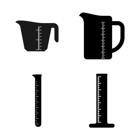 measuring cup icon vector illustration designのイラスト素材