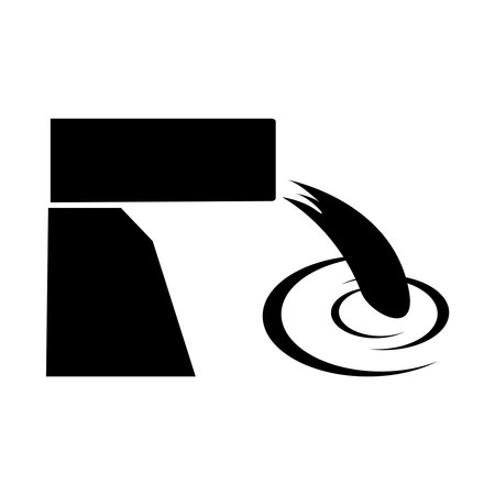 sewer icon vector illustration designのイラスト素材