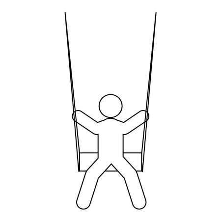 swing icon vector illustration symbol designのイラスト素材