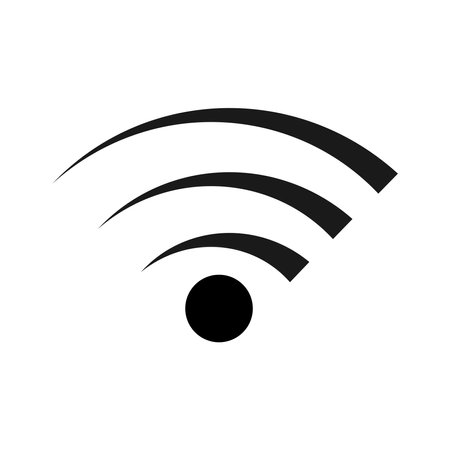 wifi wave logo vector illustration designのイラスト素材