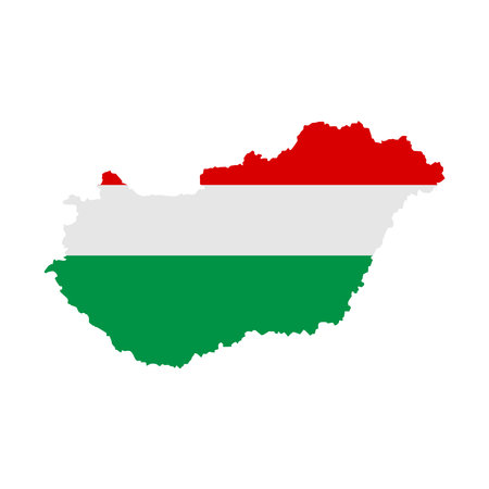 hungary map icon vector illustration designのイラスト素材