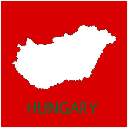 hungary map icon vector illustration designのイラスト素材