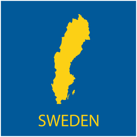 sweden map icon vector illustration designのイラスト素材