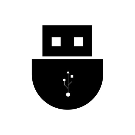 usb icon vector illustration designのイラスト素材