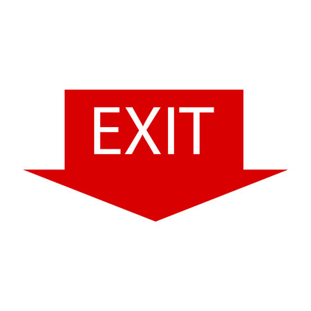 exit icon vector illustration designのイラスト素材