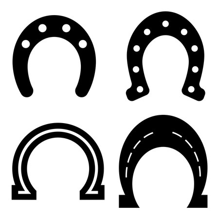 horseshoe icon vector illustration designのイラスト素材