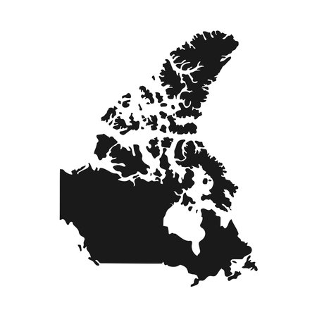 canada map icon vector illustration designのイラスト素材