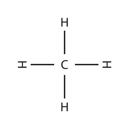 Methane molecule icon vector illustration symbol designのイラスト素材
