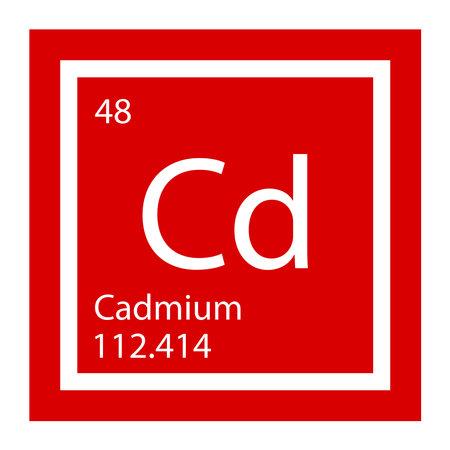 cadmium icon vektor illustration designのイラスト素材