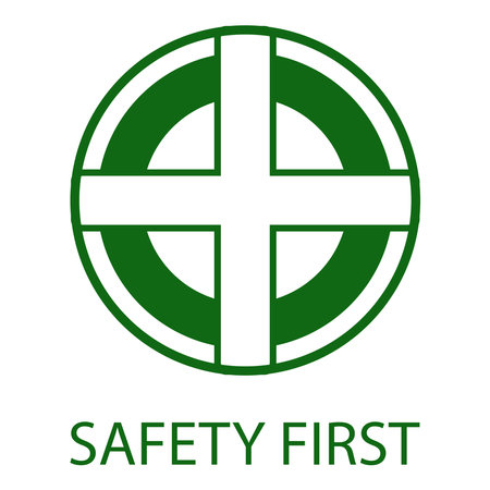 Safety first icon vector illustration symbol designのイラスト素材