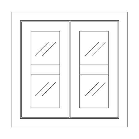 Window icon vector illustration symbol designのイラスト素材