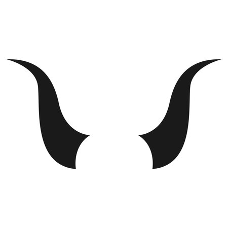 bull horns icon vector illustration designのイラスト素材