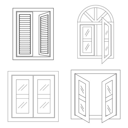 Window icon vector illustration symbol designのイラスト素材