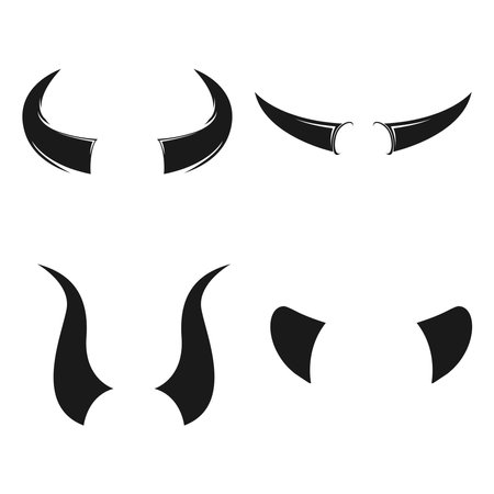 bull horns icon vector illustration designのイラスト素材