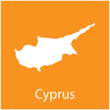 cyprus island map icon vector illustration designのイラスト素材