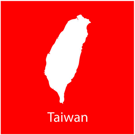taiwan map icon vector illustration designのイラスト素材