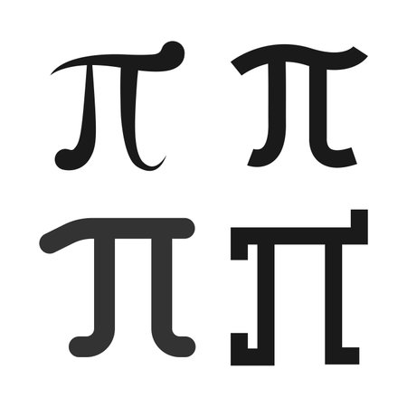 pi math icon vector illustration designのイラスト素材