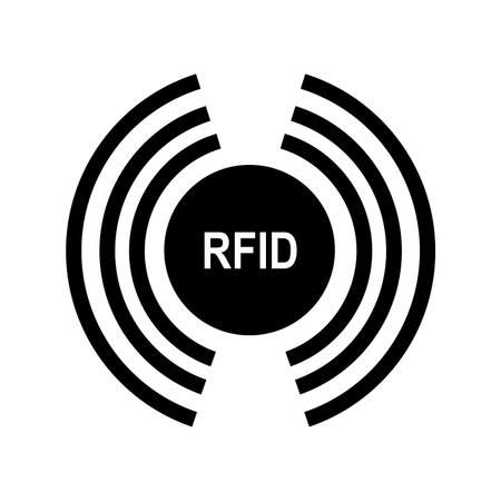 Radio Frequency Identification or RFID icon , vector illustration symbol designのイラスト素材
