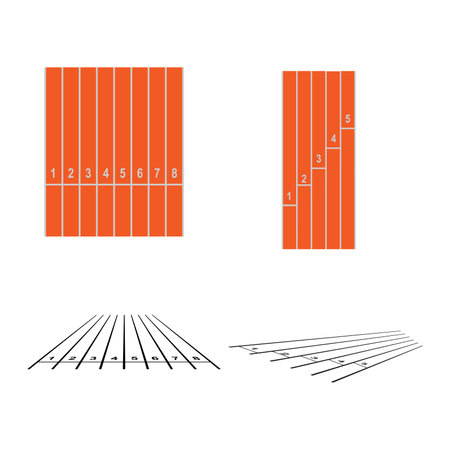 running race track icon vector illustration designのイラスト素材