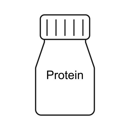 protein icon vector illustration symbol designのイラスト素材