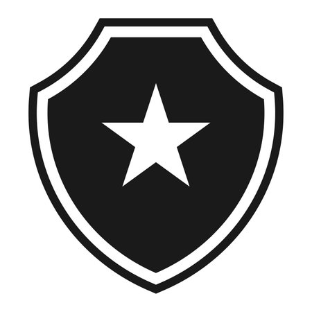 Shield and Star icon vector illustration symbol designのイラスト素材