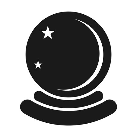 Magic crystal ball icon,vector illustration logo designのイラスト素材