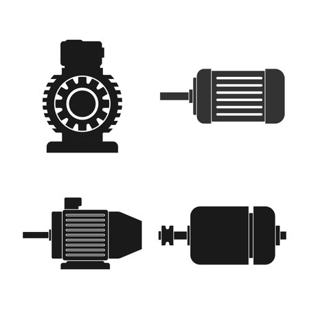 Electric motor icon vector illustration logo design.のイラスト素材