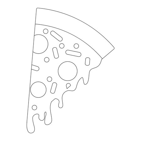 Pizza icon vector illustration designのイラスト素材