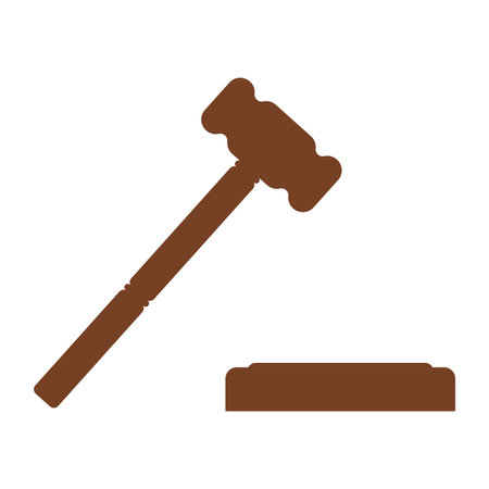 court hammer icon vector illustration designのイラスト素材