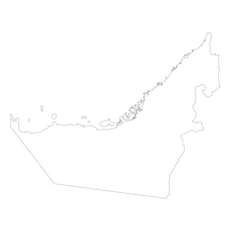 United Arab Emirates map icon vector illustration designのイラスト素材