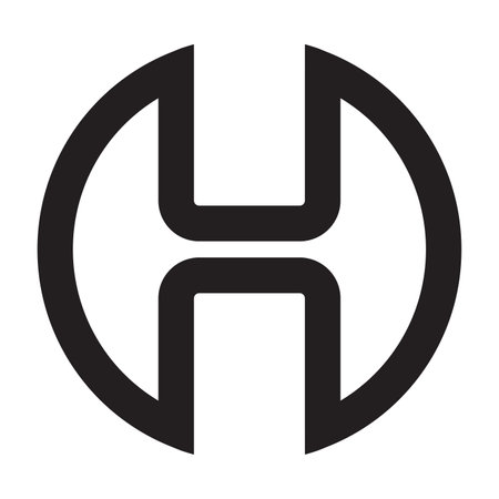 letter H logo vector illustration designのイラスト素材
