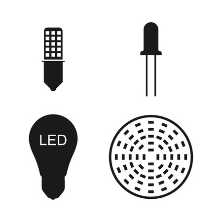 led light icon vector illustration designのイラスト素材