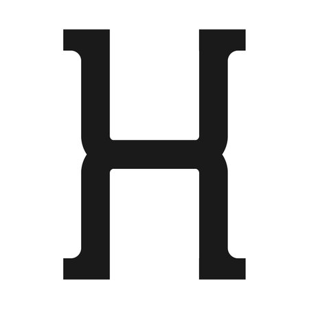 letter H logo vector illustration designのイラスト素材