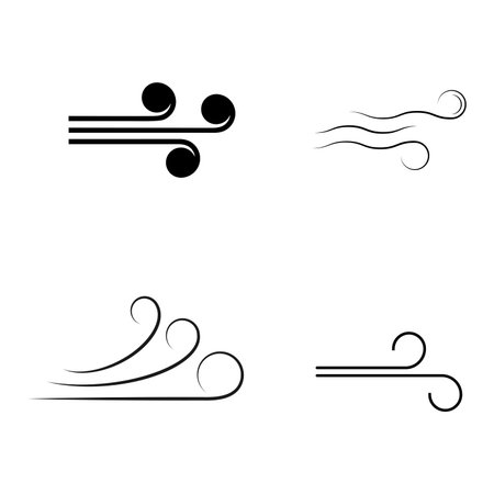 wind icon vector illustration designのイラスト素材